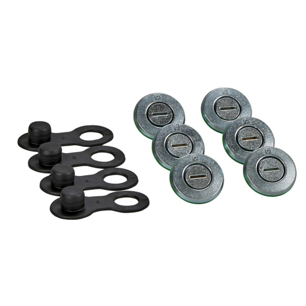 SE ПРИНАДЛЕЖНОСТИ ВЕРХНЕЙ ПАНЕЛИ (4ЗАГЛУШКИ+6КРЕПЕЖЕЙ) LVS01112