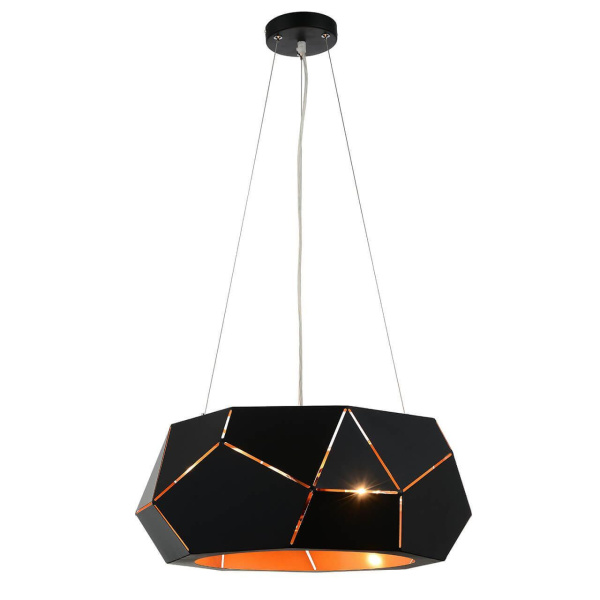 ST LUCE SL258.403.06 Люстра подвесная  Черный/Черный, Золото E14 6*40W ST LUCE SL258.403.06 Люстра подвесная  Черный/Черный, Золото E14 6*40W