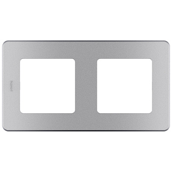 Legrand INSPIRIA Алюминий Рамка - 2 поста 673942