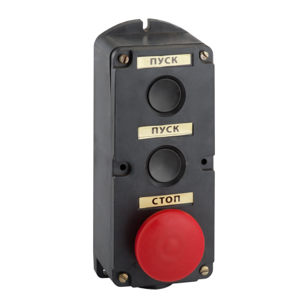 КЭАЗ Пост кнопочный ПКЕ 212-3-У3-IP40 (красный гриб) 150751