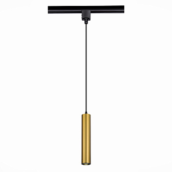 ST LUCE ST151.306.01 Светильник трековый Черный GU10 1*50W  IP20 D54xH290 220V Без ламп