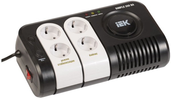 IEK Стабилизатор напряжения серии Simple 0,35 кВА