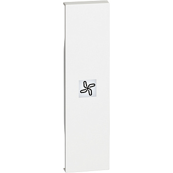 BT Living now Белый Лицевая панель с символом вентилятор для выключ и переключ 1 мод KW01RN