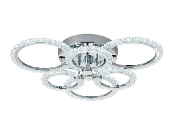 Купить Ambrella Потолочный светодиодный светильник с пультом FA414/3+3 CH хром 90W 580*540*120 (ПДУ РАДИО 2.4)