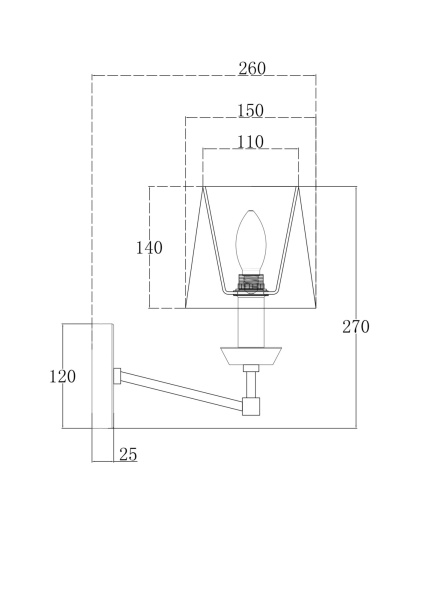 Купить Maytoni Neoclassic Beira Бра Никель MOD064WL-01N