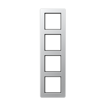 JUNG A Flow Алюминий Рамка 4-ая для вертикальной и горизонтальной установки AF584BFAL