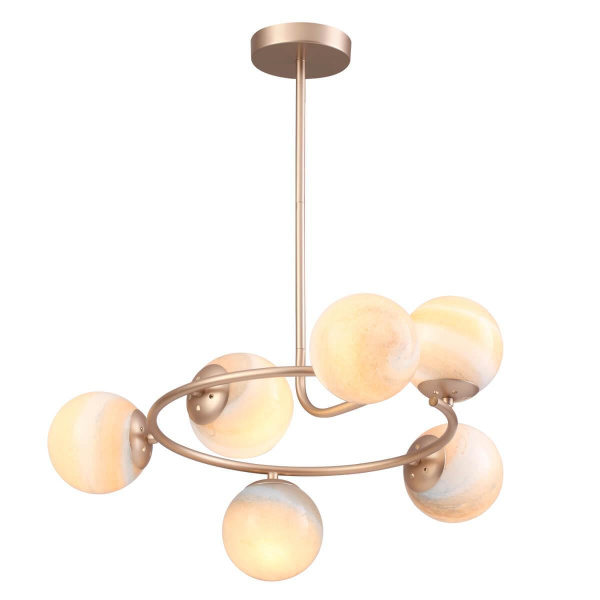 Lumion 4466/6C LN20 047 золотой, разноцветный Люстра потолочная E14 6*40W 220V MISTY