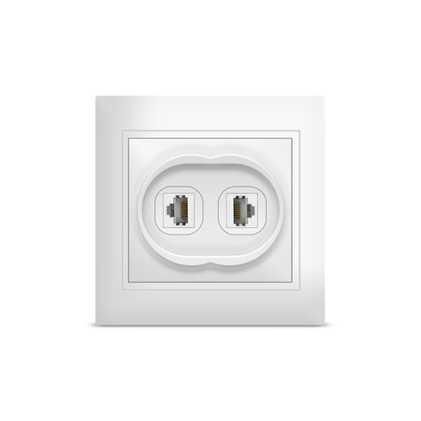 UNIVersal "Севиль" Розетка Бел комп. 2-ая 1086