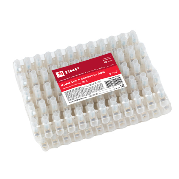 Купить EKF PROxima Колодка клеммная (12мм) 15А (10шт.)