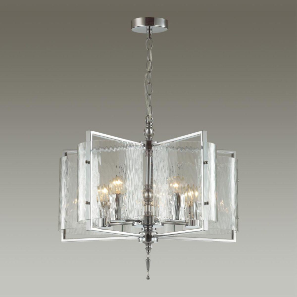 Купить Odeon Light 4888/5 MODERN ODL_EX22 63 хром/прозрачный/стекло Люстра E27 5*60W ELEGANTE