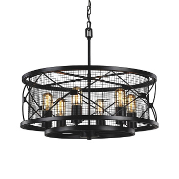Favourite Mesh Черная Люстра 6*E27*60W 1783-6P