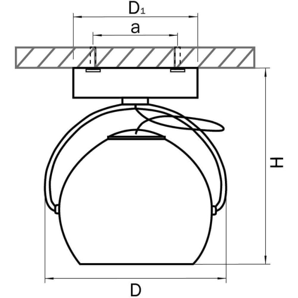 Купить Lightstar Светильник точечный накладной декоративный под заменяемые галогенные или LED лампы Fabi Lightstar 110588
