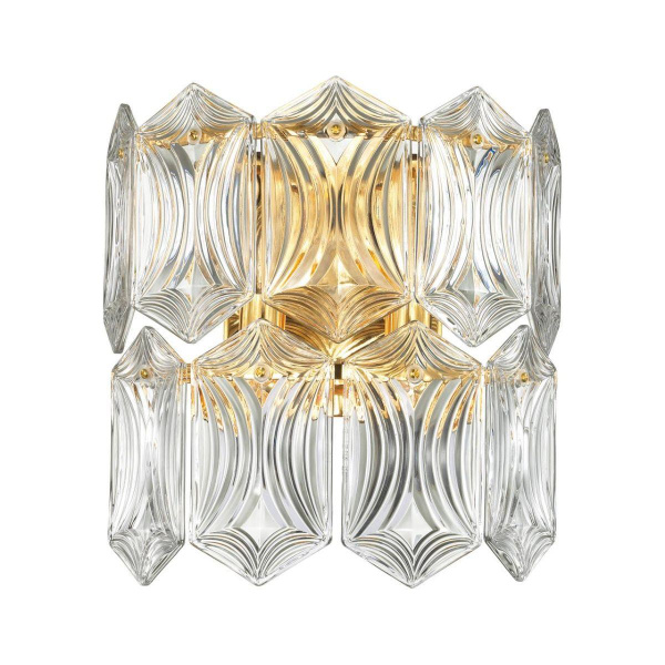 Odeon Light 4918/2W MODERN ODL22 327 золотой/прозрачный/стекло Бра E14 2*40W SOMALA