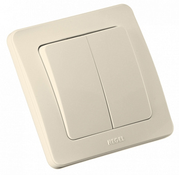 Hegel Мастер внутр Слоновая кость ВС16-351-01 Выключатель 2-клавишный