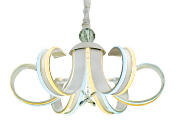 Ambrella Светодиодная люстра с пультом FL118/6 WH белый 156W 700*700*420 (ПДУ РАДИО 2.4)