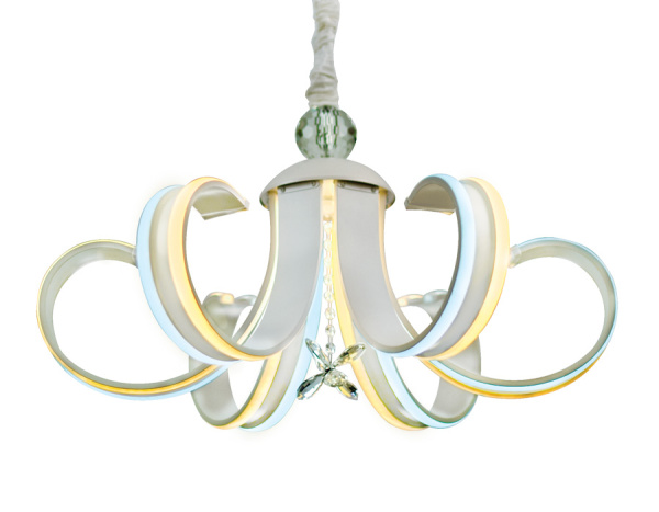 Ambrella Светодиодная люстра с пультом FL118/6 WH белый 156W 700*700*420 (ПДУ РАДИО 2.4)