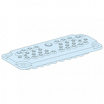 SE Prisma Plus G Панель сальниковая под FL21 с отверстиями диаметром 16/30/47 мм 08896