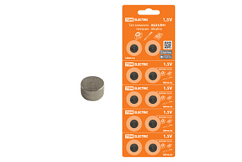 TDM Элемент питания AG3/LR41 Alkaline 1,5V BP-10 SQ1702-0041