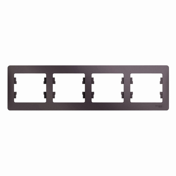 Systeme Electric Glossa Сиреневый туман Рамка 4-ая, горизонтальная