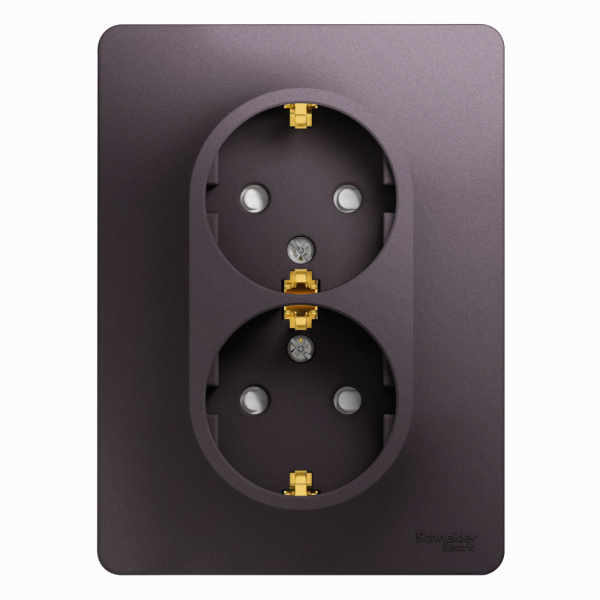 Купить SE Glossa Сиреневый туман Розетка 2-ая с/з со шторками (в сборе) GSL001426