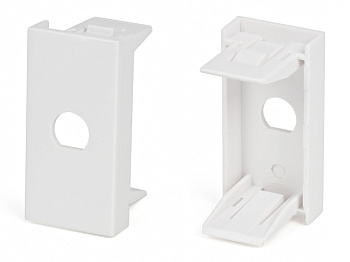 Hyperline SIP2-1ST/FC-M45-22.5 Вставка 45x22,5 (аналог Mosaic) для 1 симплексного ST/FC адаптера, белая 39047