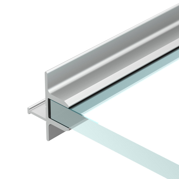 Arlight Профиль TOP-GLASS8-2D-2000 (Алюминий) 016976