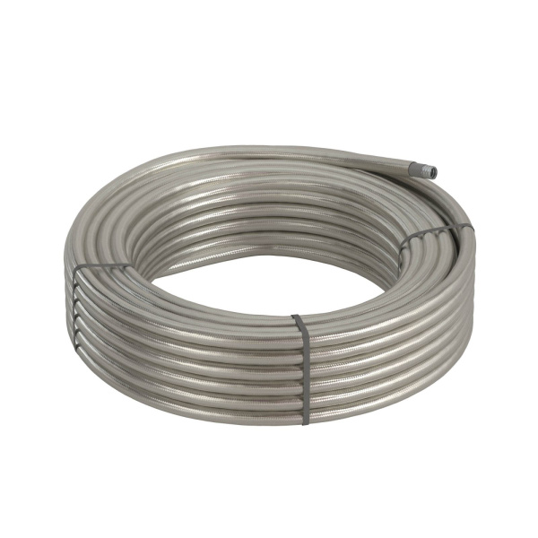 Купить DKC Металлорукав DN 26мм в гладкой SEBS изоляции и оплетке из нержавейщей стали, Dвн 26,5 мм, Dнар 34,0, 25 м