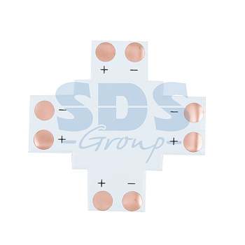 LAMPER Плата соединительная (X) для одноцветных светодиодных лент шириной 10 мм 144-128