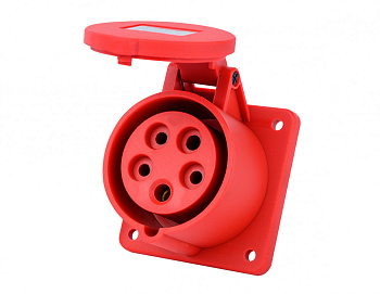 Dekraft Розетка для скрытой проводки 3Р+РЕ+N 32А 380В IP44 РЩ-103