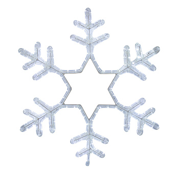 NEON-NIGHT Фигура световая "Снежинка" цвет белый, размер 55*55см 501-334