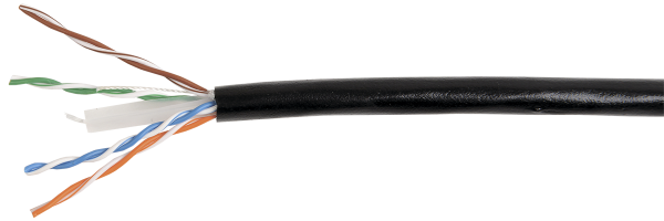 Купить IEK ITK Витая пара U/UTP категории 6 4x2х23AWG LSZH черный (305м) LC3-C604-129