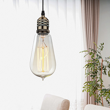 ЭРА PL13 E27 - 9 GB Подсветка Накладной, цоколь Е27, провод 1 м, цвет медь (60/360) Б0048530