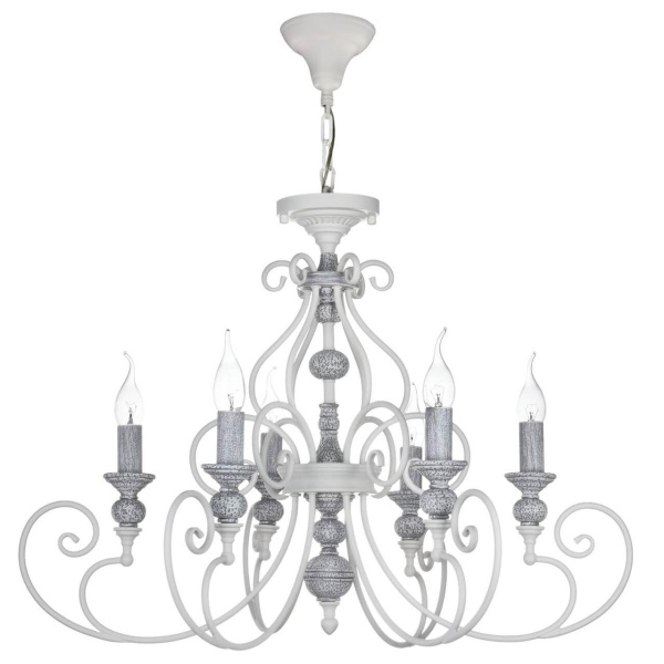 Maytoni Elegant Karina Белый Люстра 6xE14 60W ARM631-PL-06-W Maytoni Elegant Karina Белый Люстра 6xE14 60W ARM631-PL-06-W