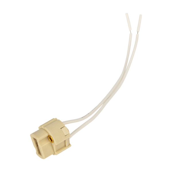 Цоколь «патрон» G9 с проводом 15 см, белый c этикеткой Rexant 11-8879