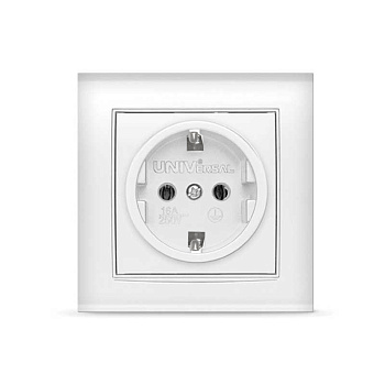 UNIVersal "Бриллиант" розетка Бел с/з 7947625