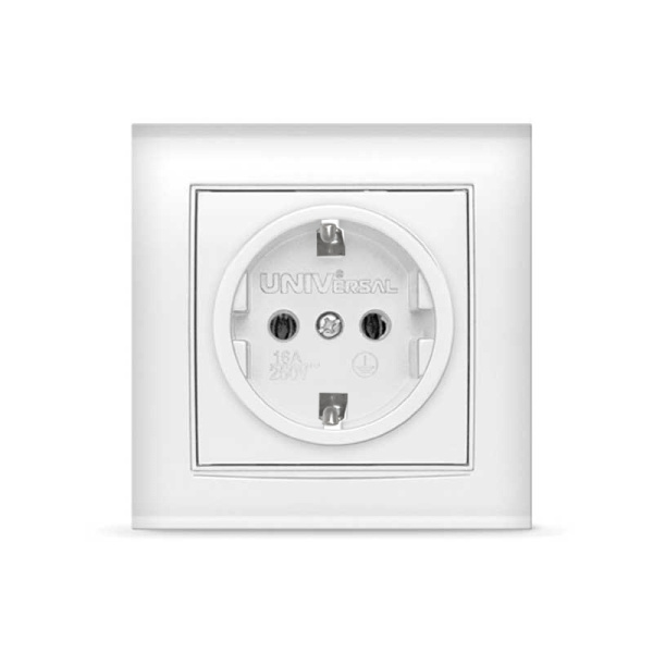 UNIVersal "Бриллиант" розетка Бел с/з 7947625