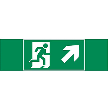 Varton пиктограмма "ФИГУРА / СТРЕЛКА ВПРАВО ВВЕРХ" 310х90мм для аварийно-эвакуационного светильника Basic IP65 V5-EM02-60.002.023