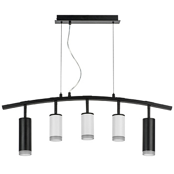 Lightstar LR7358723630 Люстра RULLO 5х50W GU10 ЧЕРНЫЙ/БЕЛЫЙ (571735+214436-3+214487-2+202430-5), шт