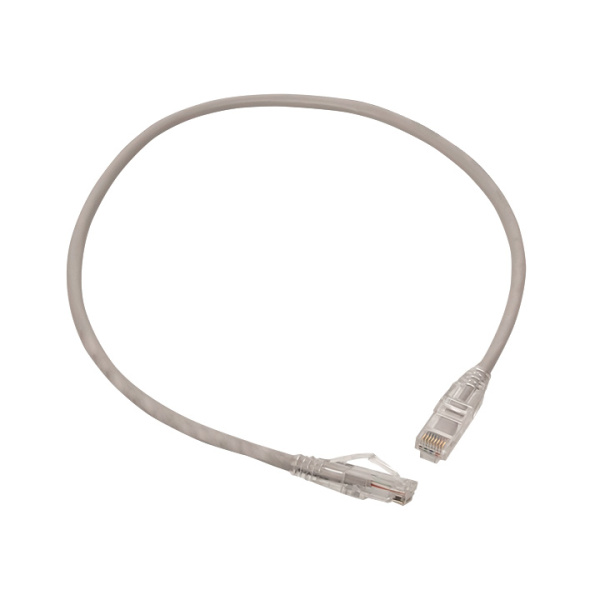 EKF Патч-корд TERACOM PRO Cat.5E неэкранированный UTP оболочка PVC серый (0,5м)