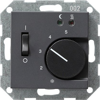 Gira S-55 Антрацит Регулятор тёплого пола 039428