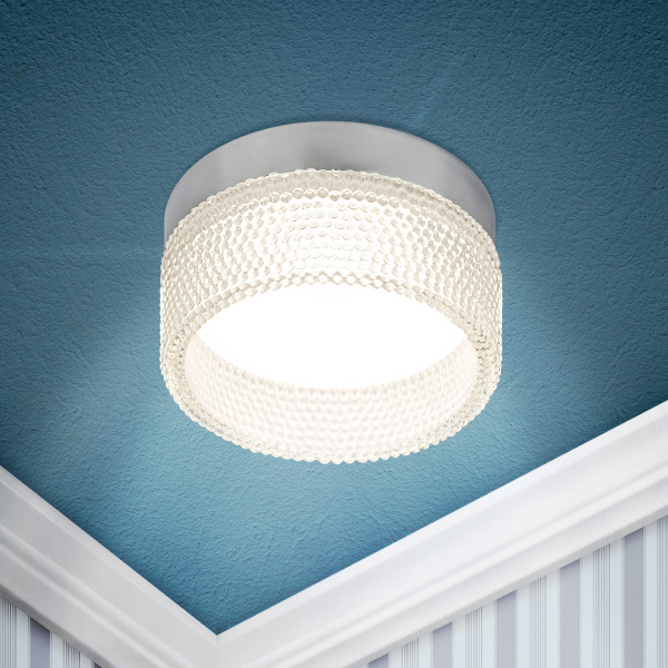 ЭРА Встраиваемый светильник под лампу GX53 ЭРА DK97 CH/TR хром прозрачный