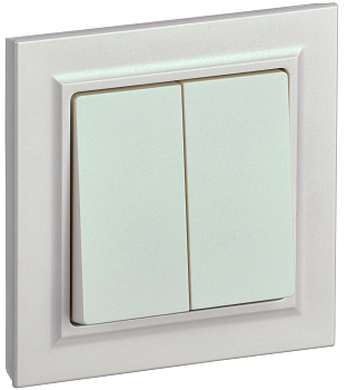 IEK BRITE Жемчуг Выключ. 2-кл. 10А в сб. ВСР10-2-0-БрЖ