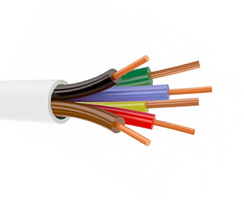Кабель связи сигнальный медь КСПВ 6 скрут. белый ГОСТ КСПВ 6*0,5