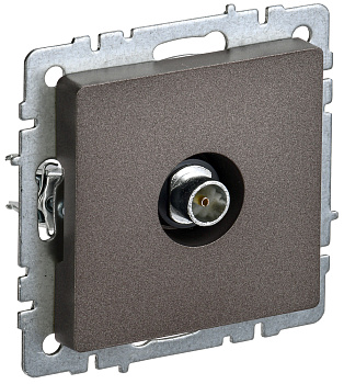 IEK BRITE BASE Темн.бронза Розетка TV оконечная РТВ11-0-БрТБ