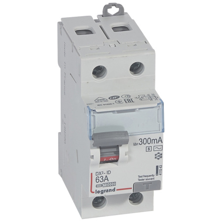 Legrand DX3 УЗО 2P 63А 300мА-AC-S 411543