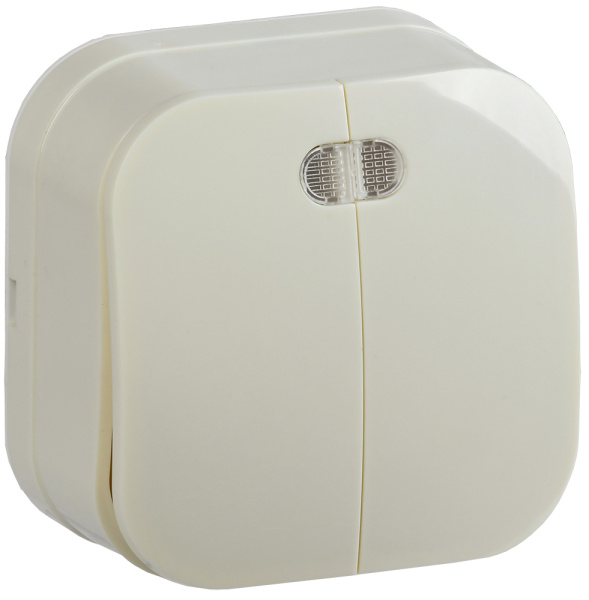 IEK GLORY ВС20-2-1-ХК Выключ. 2-кл. инд. о/у 10А GLORY крем.