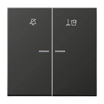 JUNG Клавиша для гостиничных выключателей 505KO5VEUM24 или 505KO5VEUM230, антрацит ALRUKO5MAN