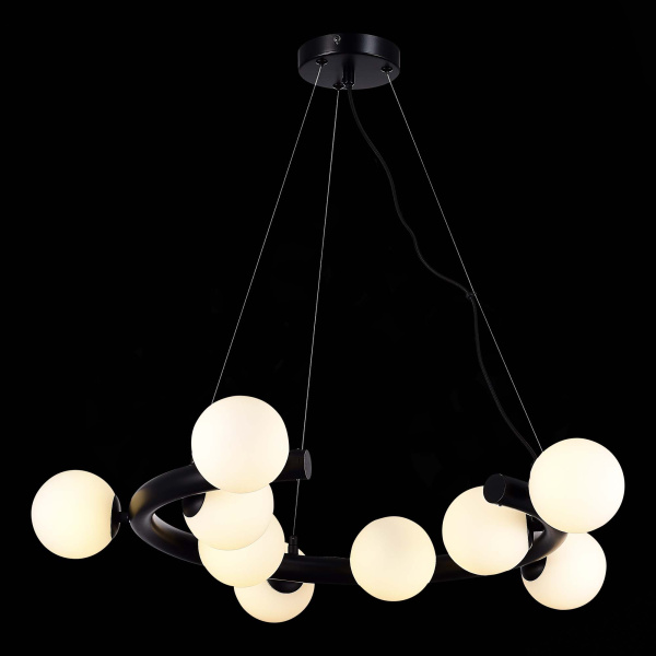 ST LUCE SL1185.403.09 Светильник подвесной Черный/Белый G9 9*5W