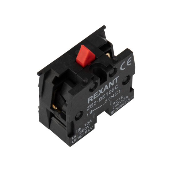 Контакт дополнительный XB-2 NC красный Rexant 36-9000