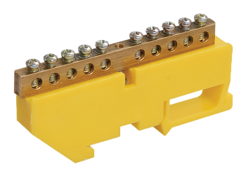 IEK Шина PE земля на DIN-изол ШНИ-6х9-20-Д-Ж